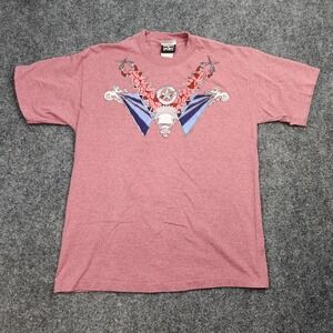 Vintage Buffalo Shirt Womens Medium Graphic Western Single Stitch Sports 90s‎